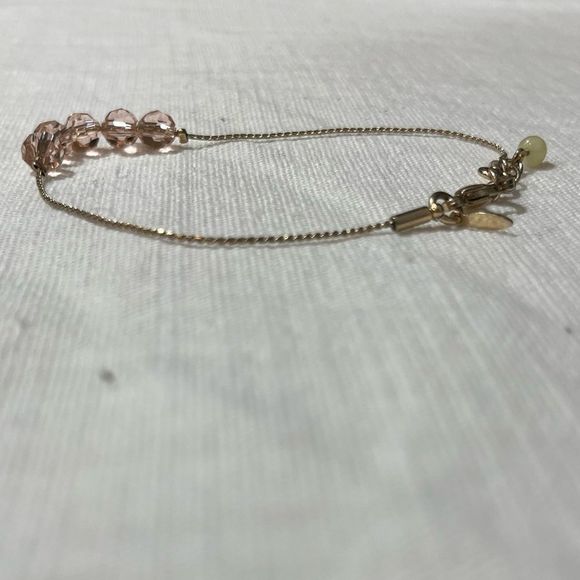 Gold & Pink Beaded Bracelet - Picture 8 of 9